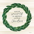 thumbnail image 3 of Jacobs, Cindy 20x20 Black Modern Framed Museum Art Print Titled - Merry Little Christmas Wreath, 3 of 5