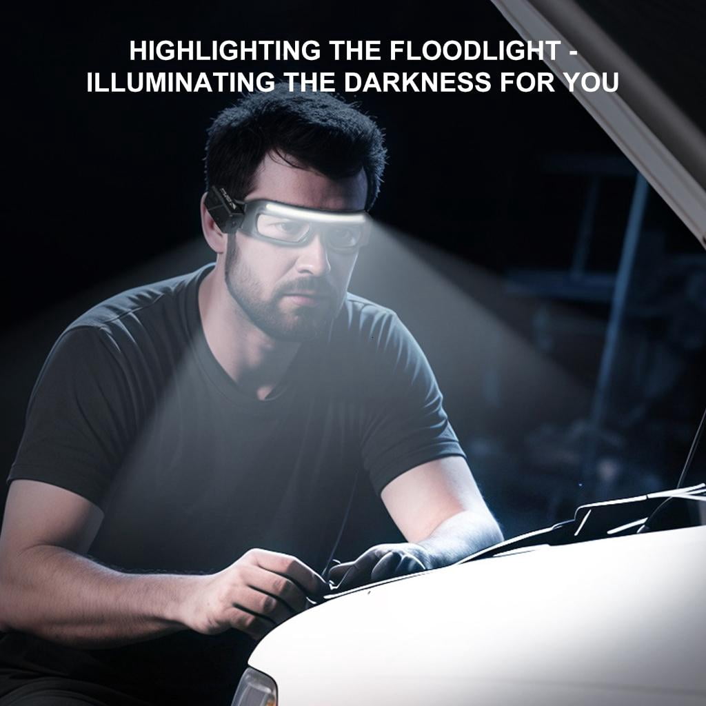 Osdhezcn Integrated Adjustable LED Headlamp Safety Glasses for Mechanical Repairs