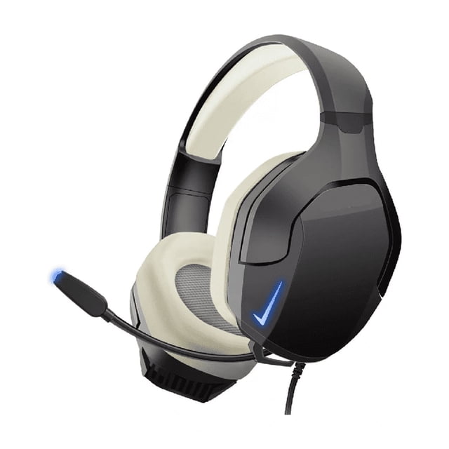 Audífonos Gamer Para Xbox Pc K10 Con Microfono y Led Rgb Color Negro/Beige