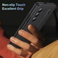 thumbnail image 4 of ELEHOLD for Samsung Z Fold 6 Case, Rugged Slim S Pen & Pen Holder Invisible Kickstand Hinge Protection Anti-Scratch Shockproof Protective Case with Screen Protector for Samsung Z Fold 6,Black, 4 of 7