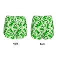 thumbnail image 3 of Gukieu Green Lizard Print Women's Sports Shorts with Drawstring Elastic Waistband for Running, Yoga, Fitness-XX-Large, 3 of 7