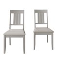 thumbnail image 4 of Castle Place Simple Wooden Dining Chair, Set of 2, White, 4 of 8