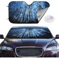 thumbnail image 5 of Galaxy Forest Car Windshield Sun Shade Blocks Uv Rays Sun Visor Protector Waterproof Folding Car Sun Shade Keeps Your Vehicle Cool Fits Windshields of Various, 5 of 5