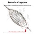 thumbnail image 4 of Jaula de cebo Lanzador de pesca Cesta de acero inoxidable Alimentador Aparejos de mar (S) JShteea Para Estrenar, 4 of 9