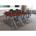 thumbnail image 2 of Romig Pillar 84" x 24" Training Table- Cherry/ Grey Base, 2 of 4