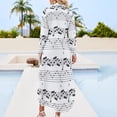 thumbnail image 2 of Music Notes Art Decor Sheet Music Staff Gift Long Sleeved Shirt Dress loose summer dress Dresses, 2 of 6