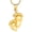Gold, variant on Footprint Urn Necklace for Ashes for Women Men Stainless Steel Cremation Jewelry Memorial Keepsake Mini Urn to Holder Ash