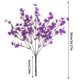 thumbnail image 3 of Fiudx Ramo de Flores Artificiales de 5 Ramas, Impresionante Decoración, Un Toque Versátil para El Hogar, Un Accesorio Floral de Bajo Mantenimiento, Centro de Mesa para Bodas, Decoración Elegante para, 3 of 6