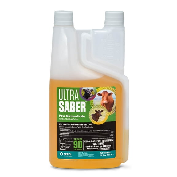 Merck Animal Health Ultra Saber Pour On Insecticide QT