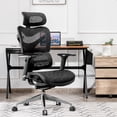 thumbnail image 3 of Costway Ergonomic Mesh Office Chair Adjustable High Back Chair w/ Lumbar Support, 3 of 10