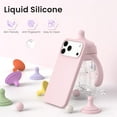thumbnail image 3 of Compatible with iPhone 17 Pro Max Case,Slim Liquid Silicone 3 Layers Soft Gel Rubber Shockproof Protective Phone Case 6.9" with Anti-Scratch Microfiber Lining-Chalk Pink, 3 of 7