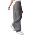 thumbnail image 6 of iHPH7 Workout Pants Women Running Pants Women Womens Fall Fashion Gym Sweatpants Women Elastic Waist Pants for Women Travel Pants Women's Activewear Dark Gray S, 6 of 9