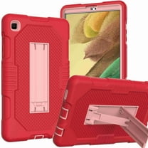 Dteck Case for Samsung Galaxy Tab A7 Lite 8.7 Inch 2021 Tablet (SM-T225/T220), Shockproof Rugged Protective Cover with Stand for Tab A7 Lite 8.7" Tablet SM-T220/T225 for Kids Boys, Red