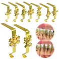 thumbnail image 4 of Christmas Stocking Holders - Festive Design, Metal Hangers, 6 Inch Tall, 4 of 8