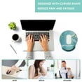 thumbnail image 2 of Avolia Mouse Pad with Wrist Support, Ergonomic Mouse Pad with Memory Foam Wrist Rest Cushion, Non- Rubber Base Gaming Mice Pad for Home Office Computer Laptop, Grey, 2 of 6