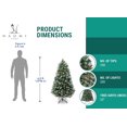 thumbnail image 2 of Árbol de Navidad Naomi Home, abeto flocado en nieve, 1,4 m, con 200 luces, 2 of 9