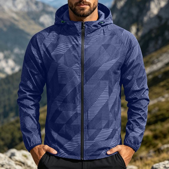Lyrehush Cycling Jackets for Men Windproof Sport Zip up Breathable Lightweight Jacket Workout Running Hiking
