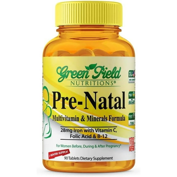 Greenfield Nutritions - Halal Prenatal Multi-vitamins with Minerals
