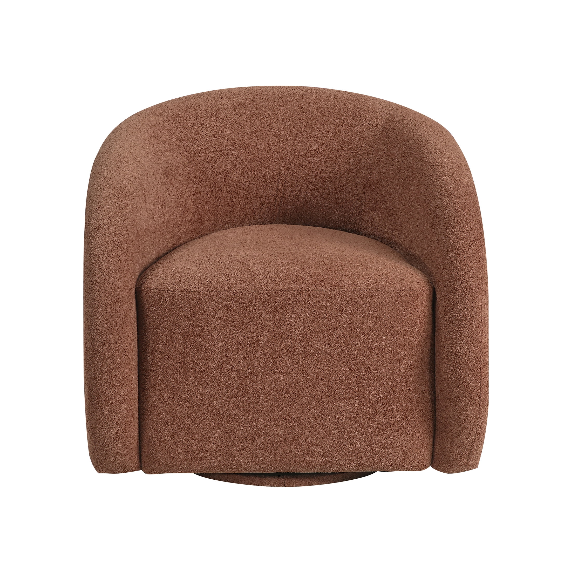 OakvillePark Lomi Contemporary Microfiber Swivel Chair, Rust