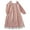 Pink, variant on Youmylove Women Solid Color Flannel Thickened Padded Warm Nightdress Nightgown Sleepwear Homewear Soft Dress Ladies Soft Sleepwear Nightwear Pjs