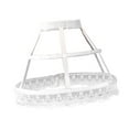 thumbnail image 1 of Estilo Vintage mujer 2 aros Pannier enagua ahueca hacia fuera Birdcage Ruffles Underskirt para Cosplay Lolita niñas vestido de novia Accesorios blanco Hugo Enagua de alforja para mujer, 1 of 10