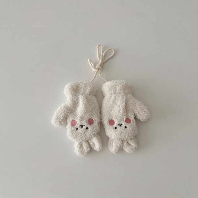 Bufanda de otoño para niños, guantes de oso de dibujos animados de invierno, bufanda para bebés para niños y niñas