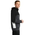 thumbnail image 3 of Sport Tek Adult Male Men Colorblock Long Sleeves Jacket Blk/Gph/White X-Large, 3 of 6