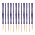 thumbnail image 3 of Aoyunhp 12Pcs Bling Candy Apple Bamboo Sticks,Caramel Sticks Mesh Wrapped Skewers for Glitter Candy Christmas Wedding & Birthday Decor,Blue,5.8", 3 of 6