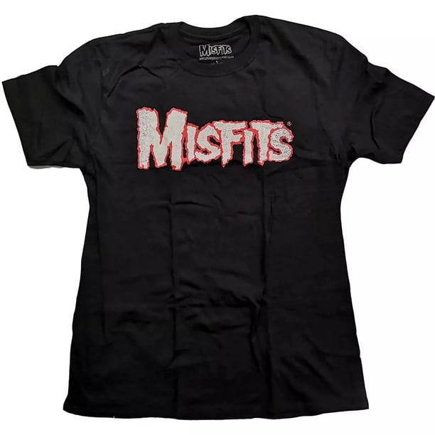 Misfits - Camiseta Trazos de Algodón para Adultos Unisex (Negro)