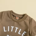 thumbnail image 4 of Gerichy Toddler Baby Boy Summer Clothes Letter Print Shorts Set 0 6 12 18 24 Months Outfits 2-3 Years Clothes Set Crewneck Letter Print Boys Top Shorts 2 Piece Set Summer Boys Top Shorts Outfits, 4 of 6