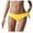 Yellow, variant on Breathable Ice Silk Women's Underwear – Solid Color Midwaist Cheeky Panties with Tummy Control, Soft No-Show Eversoft Design