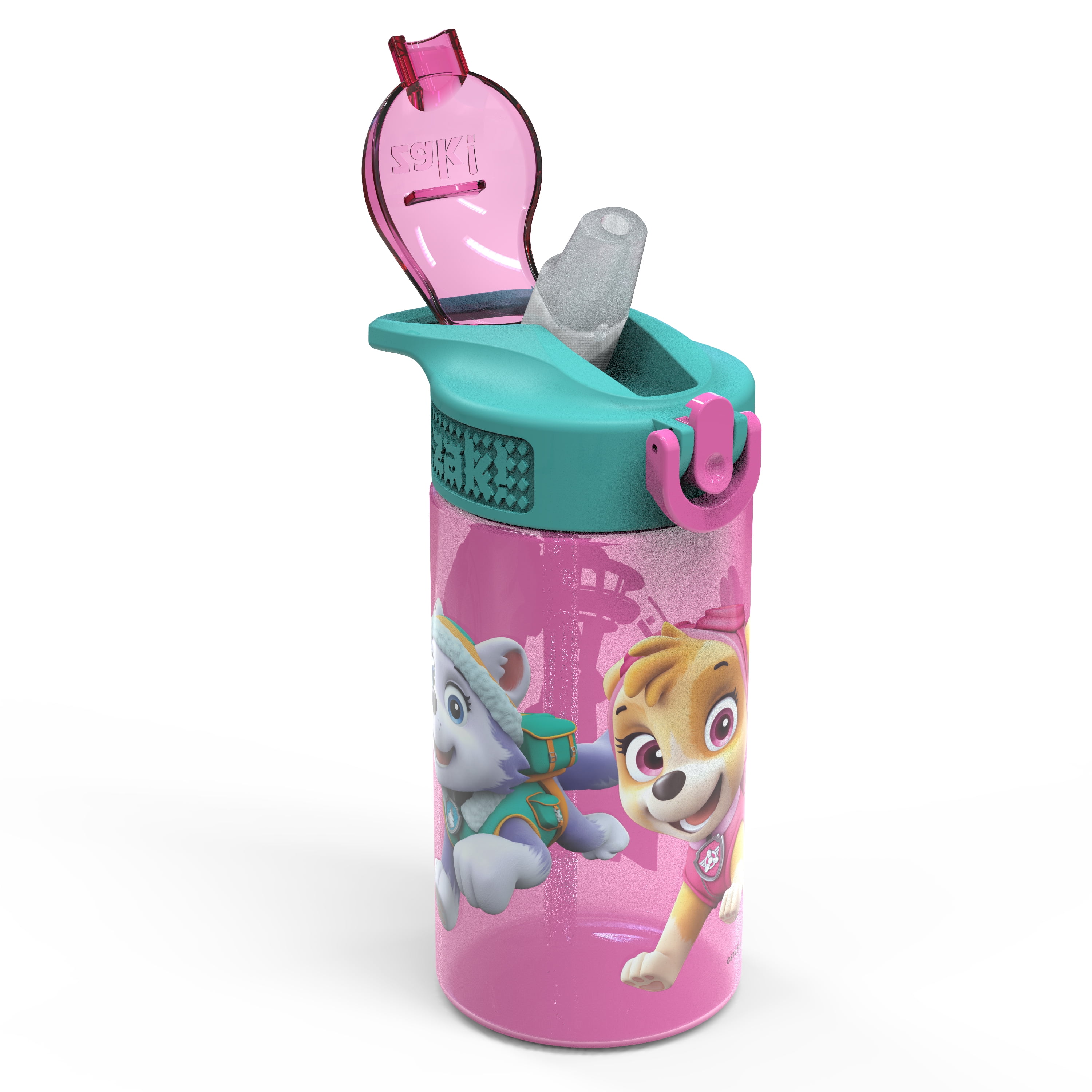 Zak Designs 16oz Plastic Kids' Water Bottle with Bumper and Antimicrobial  Spout 'PAW Patrol