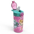 thumbnail image 4 of Zak Designs 2pc 16 oz Paw Patrol Kids Water Bottle Plastic with Push-Button Spout and Easy-Open Locking Cover for Travel, Paw Patrol Skye, 4 of 5