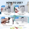 thumbnail image 3 of 1440° Rotatable Faucet Aerator Extension, 2 Modes Universal Sink Faucet for Splash Reduction, 1080° Rotating Multifunctional Faucet Extender for Bathroom Sink Kitchen, 3 of 4