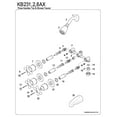 thumbnail image 3 of Kingston Brass KB238AX Robinet de Baignoire et de Douche avec Poignée à 3 Croisillons, Nickel Brossé, 3 of 3