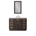 thumbnail image 2 of Water Creation Chestnut 48" Wood Single Bathroom Vanity in Brown Oak/Gold, 2 of 9
