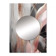 thumbnail image 2 of Designart "Complexity in Rose Gold Circles I" Modern Shapes Transitional Mirror Wall Decor - Modern Pink Abstract Large Printed Mirror Wall Decor For Bedroom - 32" x 24" Inch, 2 of 5