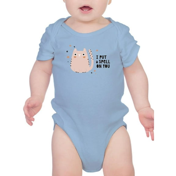 Funny Cute Kitten Spell Bodysuit Infant -Image by Shutterstock, 6 Months