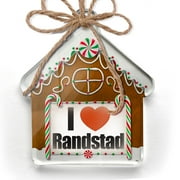 Ornament Printed One Sided I Love Randstad region: the Netherlands, Europe Christmas 2021 Neonblond