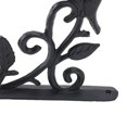 thumbnail image 3 of Hanging Plant Bracket Black Metal Outdoor Hanging Brackets Wall Hook for Bird Feeders Wind Chimes Potted Plants, 3 of 5