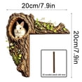 thumbnail image 3 of Velmasee Door Corner Decor - Rustic Tree Hollow 2D Wood Rabbit, Woodland Animal Door Topper for Home Door Frame Window Christmas Fall Farmhouse Decor, 3 of 7