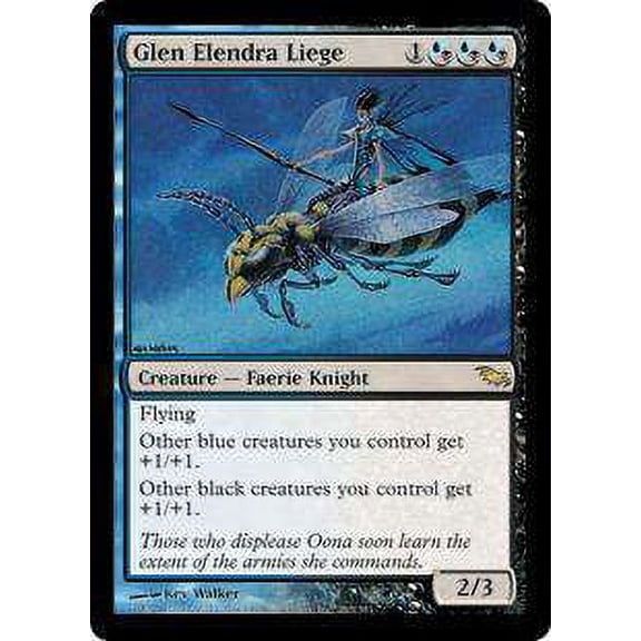 MtG Shadowmoor Rare Glen Elendra Liege #163