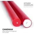 thumbnail image 3 of CANDWAX Bougies Coniques Rouges, Lot de 12 - Bougies Droites de 12 Pouces Non Parfumées pour le Souper et la Table - Chandeliers Longs à Combustion Lente, Sans Coulure, Sans Fumée, 3 of 6