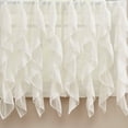 thumbnail image 2 of Chic Sheer Voile Vertical Ruffled Tier Window Curtain Single Panel 50" x 63", 2 of 3