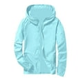 thumbnail image 4 of Windbreaker Jackets for Men Lightweight Reflective Zipper Outdoor Hiking Cycling Sport Hooded Coat BU3 L, 4 of 4