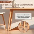 thumbnail image 4 of Updated Self Adhesive Caster Wheels 4 Pack, Stick On Wheels, 4 of 5