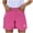 #03Hot Pink, variant on Jean Shorts Womens Stretchy High Waisted Ripped Denim Shorts with Pockets Trendy Distressed Cut Off Shorts Pink L