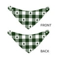 thumbnail image 3 of Naloa Green White Lumberjack Plaid Dog Bandana Large and Small-Dog Scarf Bib Handkerchief Accessories for Dogs and Cats(S-L)-Small, 3 of 5