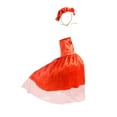 thumbnail image 3 of Traje de ganso de porche Vestido de novia Falda de encaje decorativa Accesorios Tocado Césped Rojo, 3 of 8