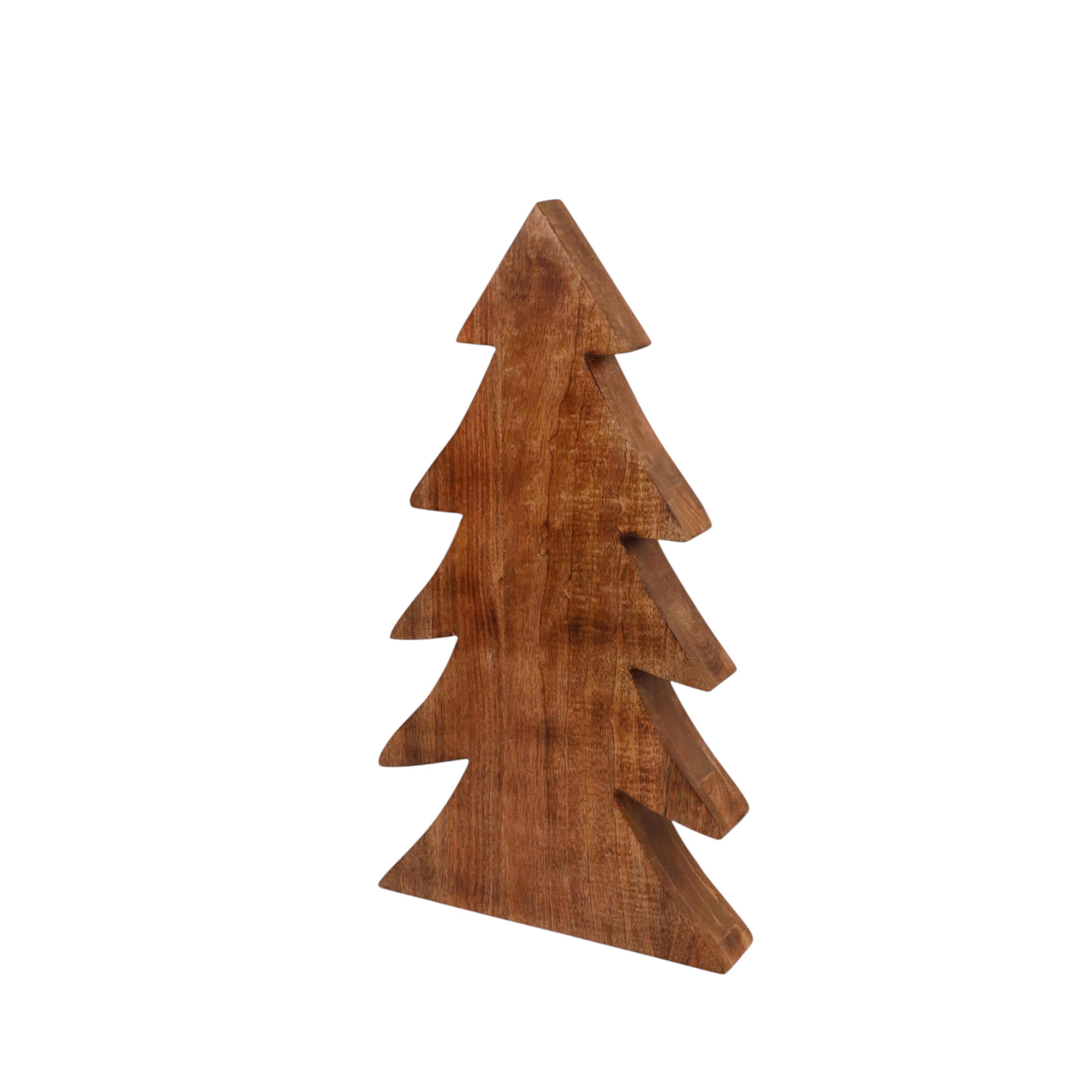 Natural Wood Christmas Tree Tabletop Decoration, Brown, 23.5", by Holiday Time
